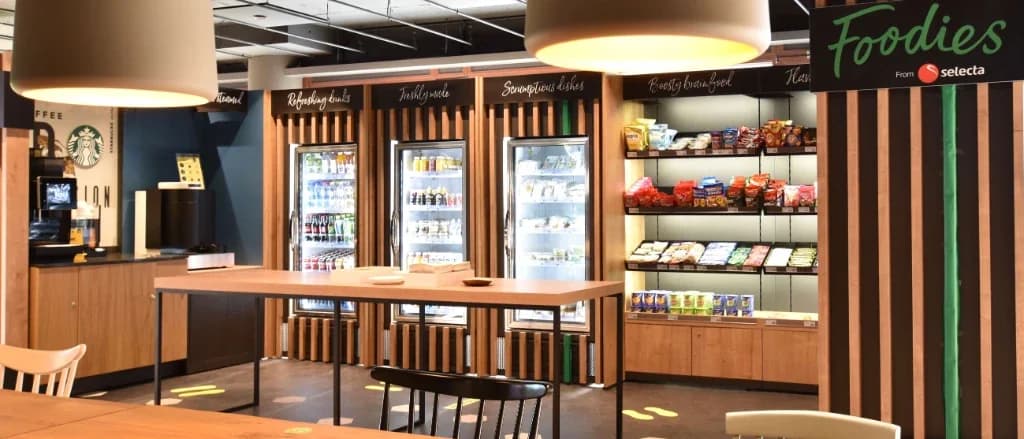 Verse maaltijden in hotellobby